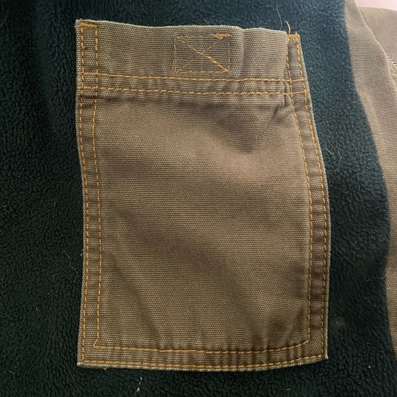 Wolverine Mens Fleece Lined Insulated Canvas Coat Jacket Heavy Duty Brown XXL - Picture 11 of 11